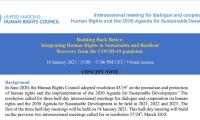 Cover of the Concept note for the HRC's 3rd intersessional