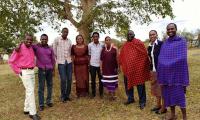 Indigenous Navigator Team in Kenya gather for a photo