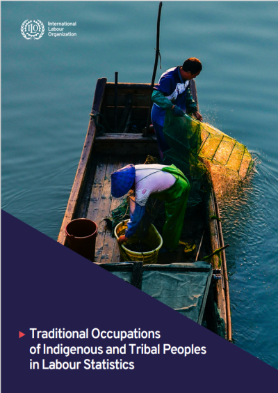 Cover of report, fishermen in a boat